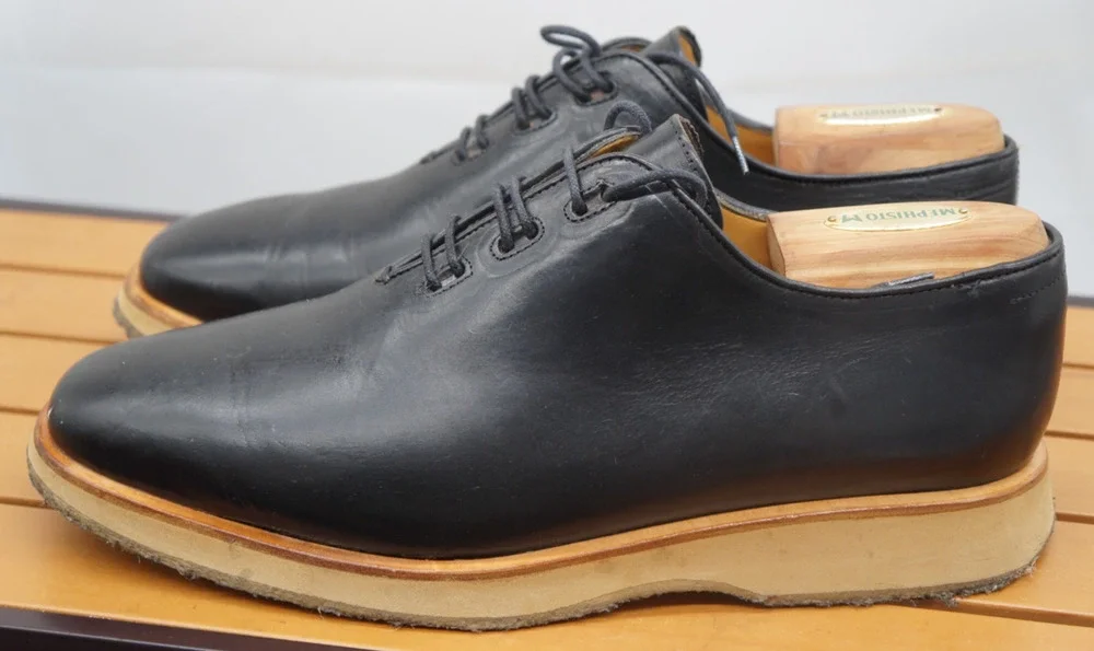 MICHAEL AXEL PARIS Men custom-soled wholecut oxford shoes Size 43.5 US 10.5